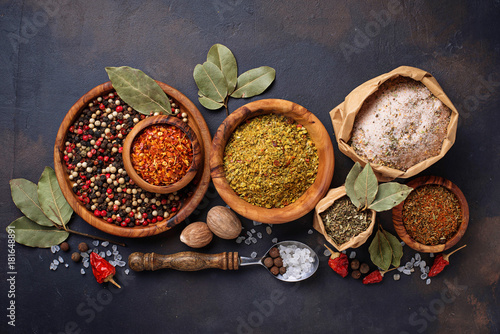 Fototapeta Naklejka Na Ścianę i Meble -  Various type of herbs and spices