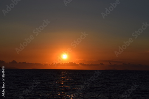 Sonnenuntergang Ischia Inseln k  ste Italien
