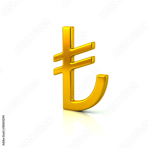 Canvastavla Golden Turkey lira