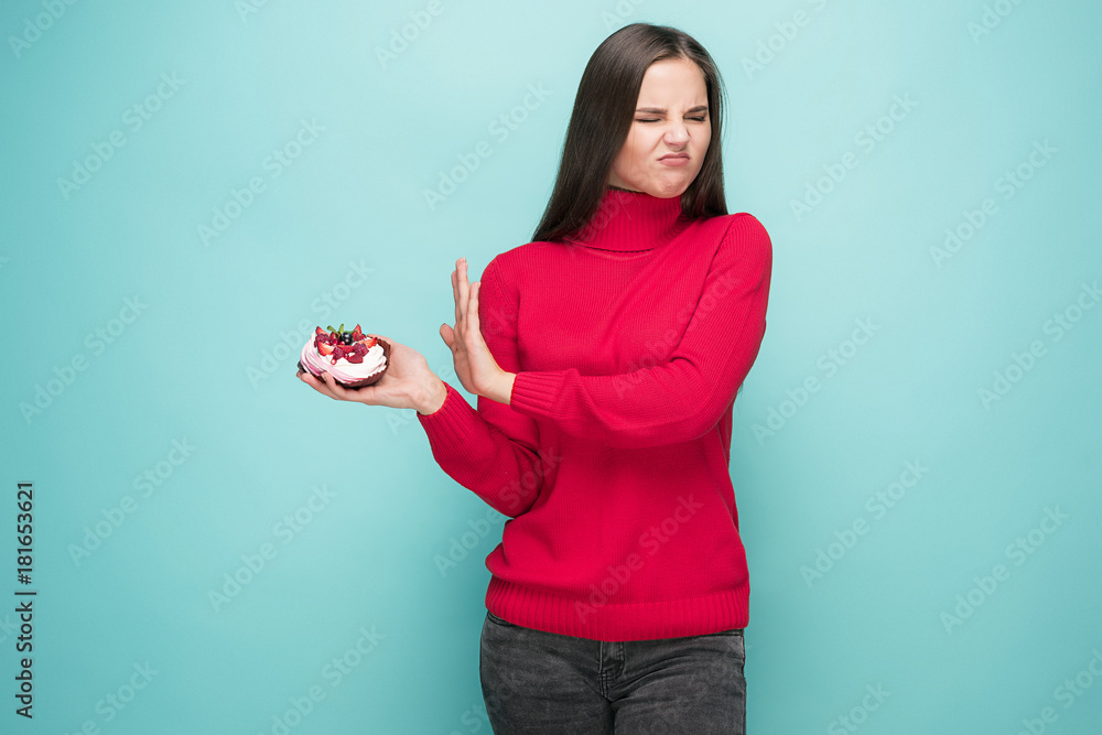 Beautiful women holding small cake. Birthday, holiday. Beautiful women holding small cake. Birthday, holiday.