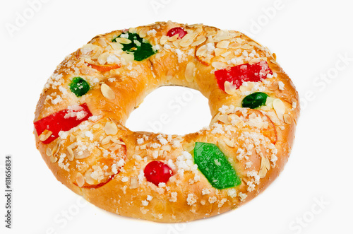 King cake or Roscon de Reyes photo