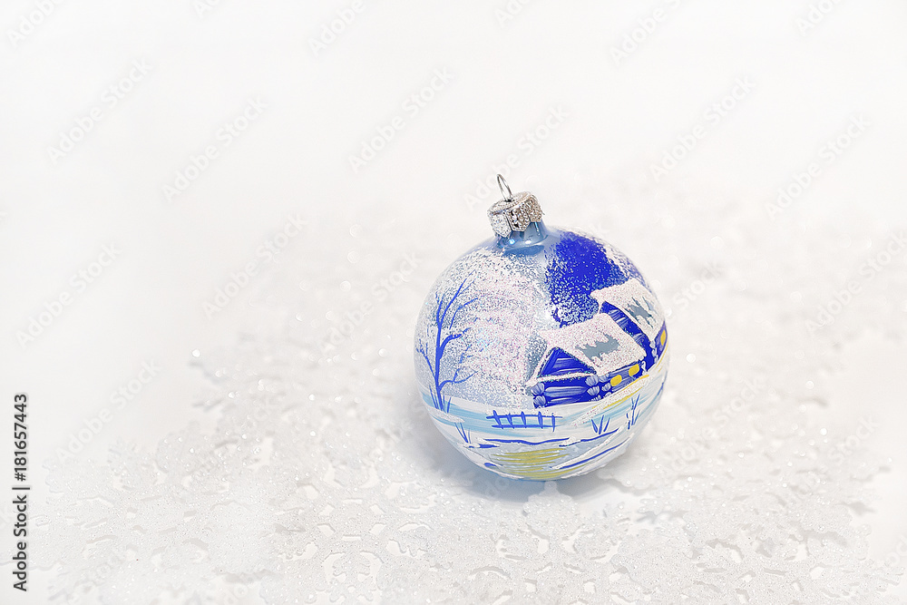 Christmas balls with ornament Christmas balls with ornament
