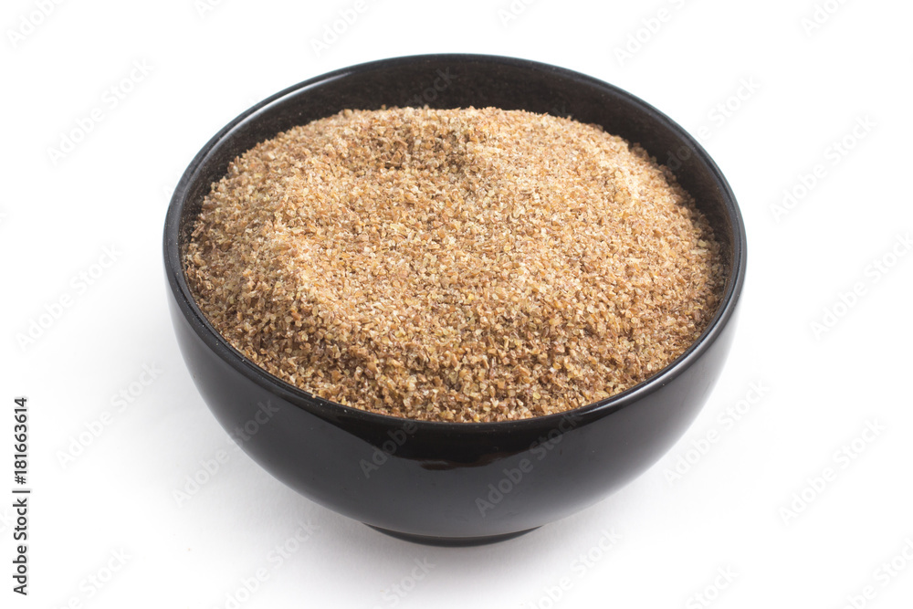 Ground Wheat for a Kibbeh in a bowl / Trigo para quibe. Ground Wheat for a Kibbeh in a bowl / Trigo para quibe.