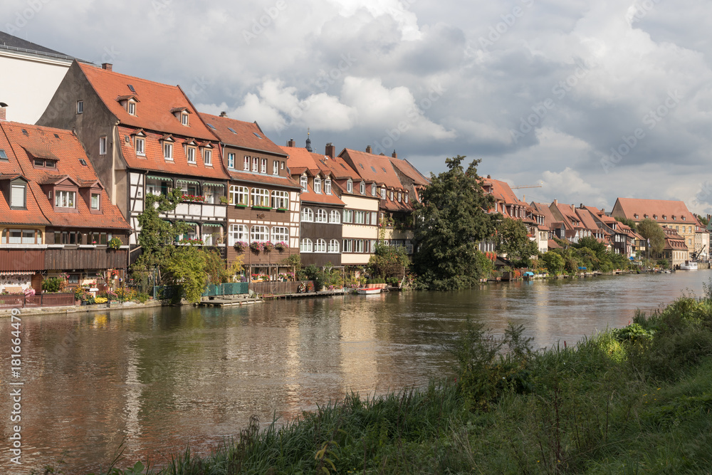 Bamberger Stadtansicht mit Regnitz