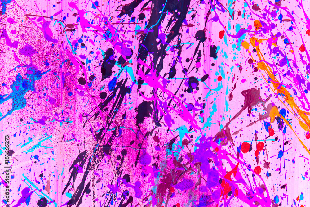 Abstract, Colorful Paint Splash
