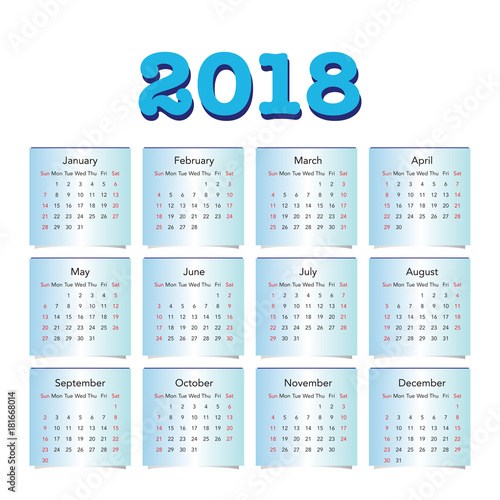 calendario 2018