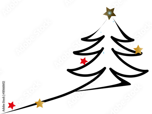 Arbre de Noël avec Etoiles