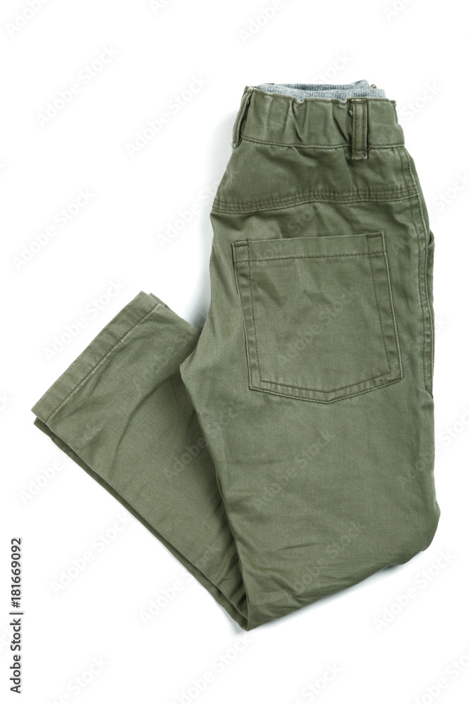 Green pants for the boy Green pants for the boy