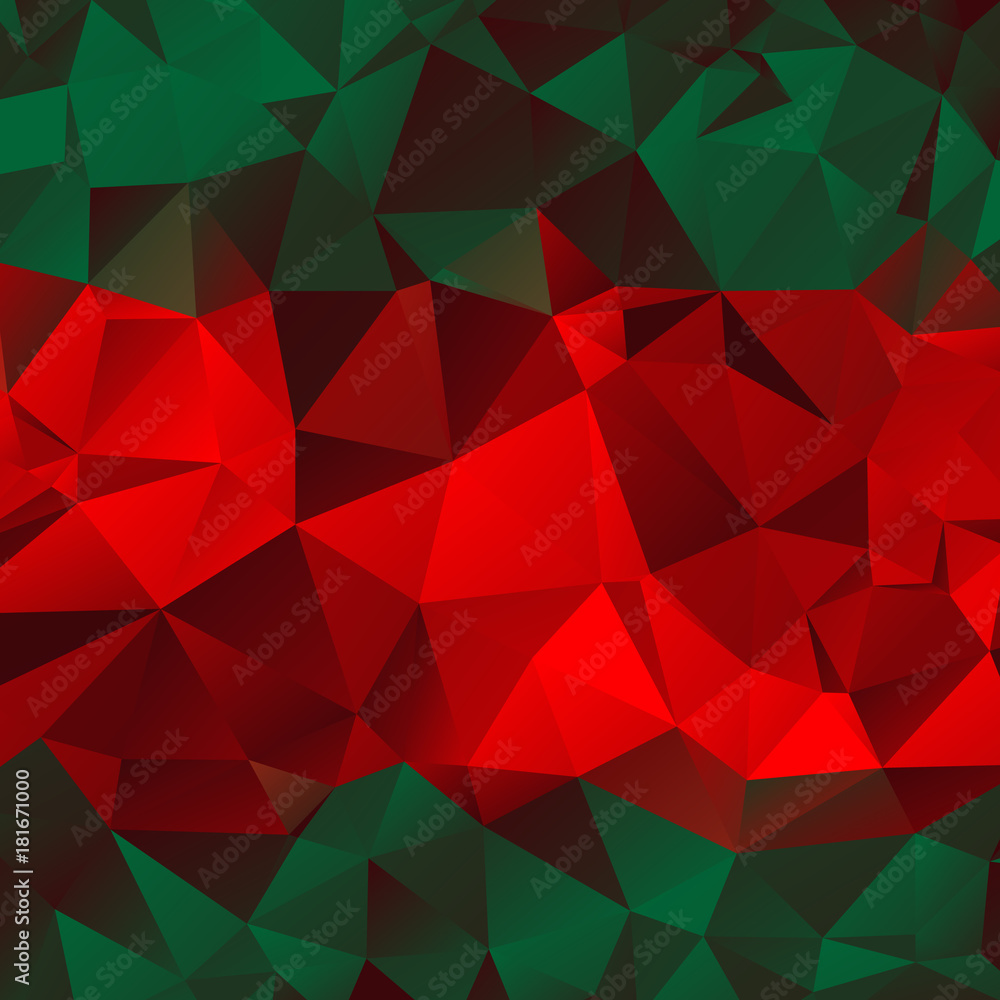 Red and green poly abstract background for Christmas day. Red and green poly abstract background for Christmas day.