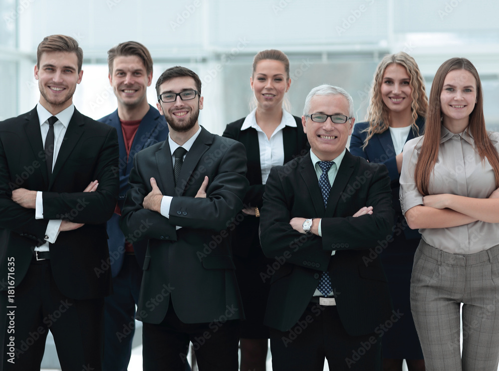 closeup portrait of a leading business team. closeup portrait of a leading business team.