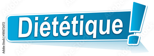 diététique sur étiquette bleue