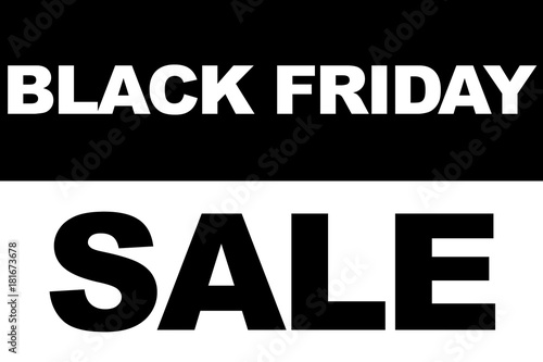 Black Friday shopping sale concept. Illustration of sale date.