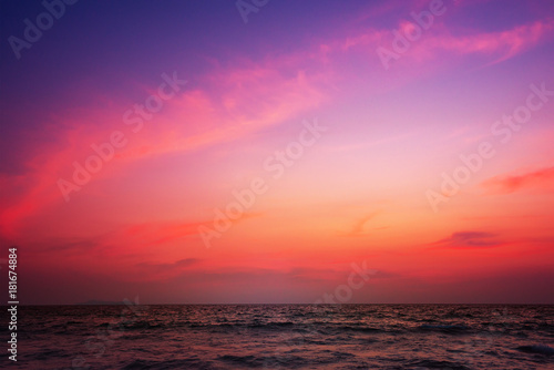 Twilight sky over sea of Thailand © bohbeh