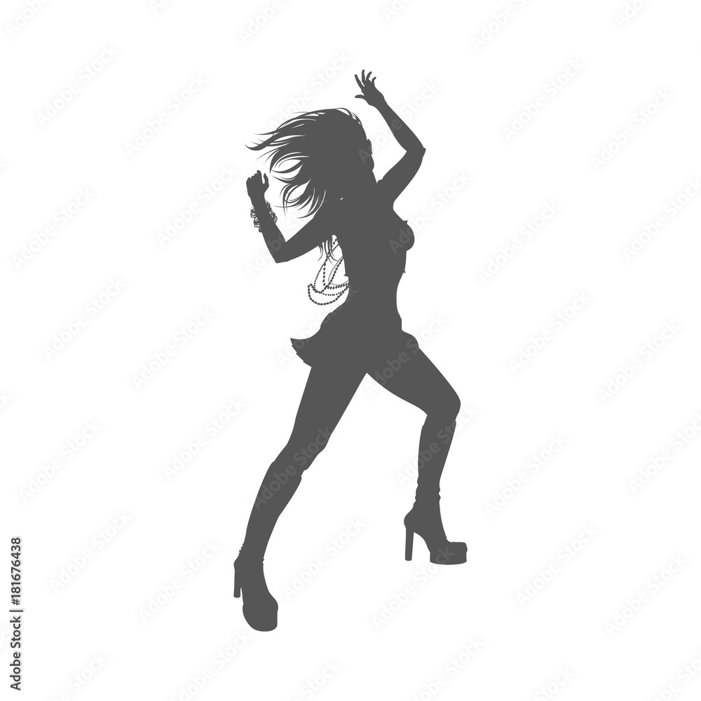 woman dance in discotique