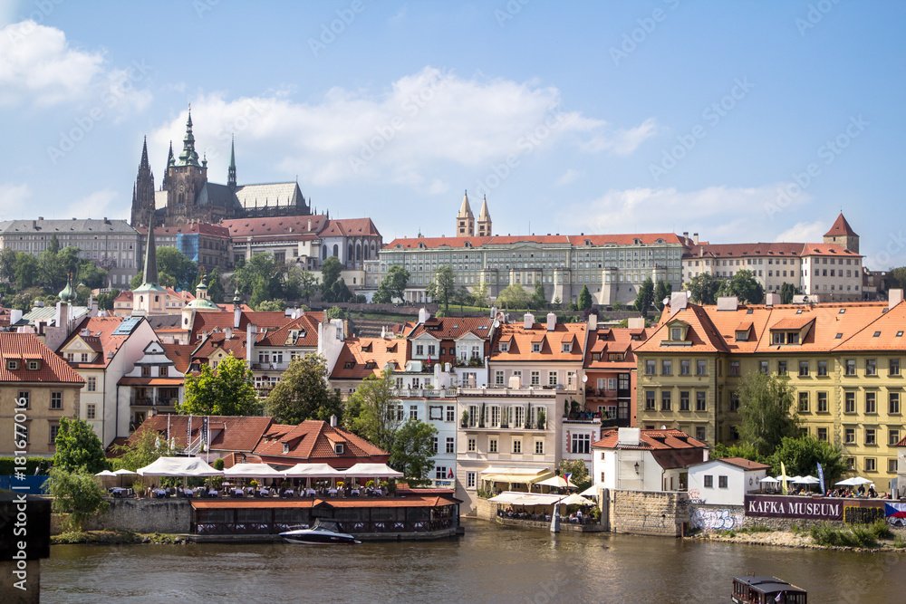 View of the St. Vitus Cathedral and Prague Castle View of the St. Vitus Cathedral and Prague Castle