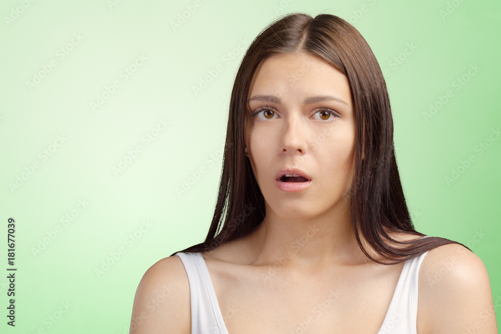 Portrait of unhappy young woman Portrait of unhappy young woman