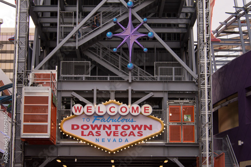 Canvas Print Downtown Las Vegas