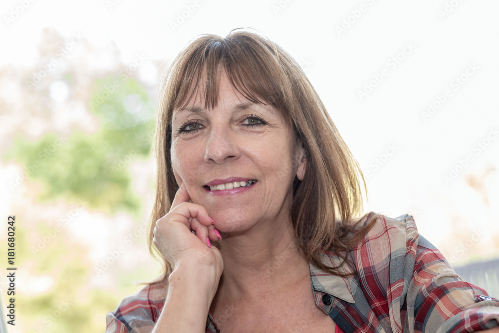 Portrait of smiling mature woman Portrait of smiling mature woman