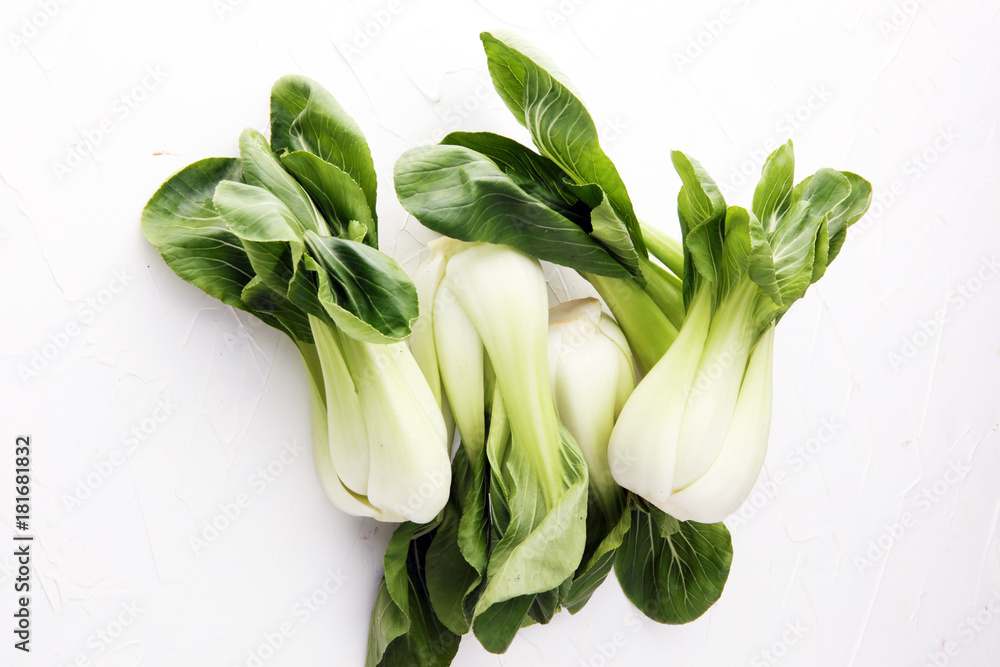 Fresh Bok choy vegetable on the white background. Fresh Bok choy vegetable on the white background.