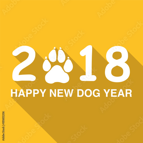 HAPPY NEW DOG YEAR-Canine vector