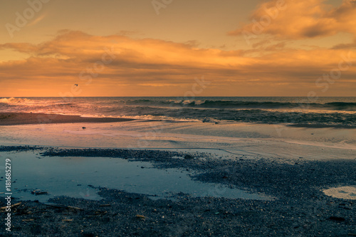 sunset on the sea  