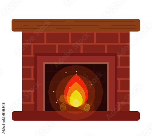fireplace with a shelf and firewood 