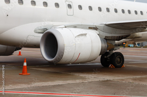 passenger plane, airport