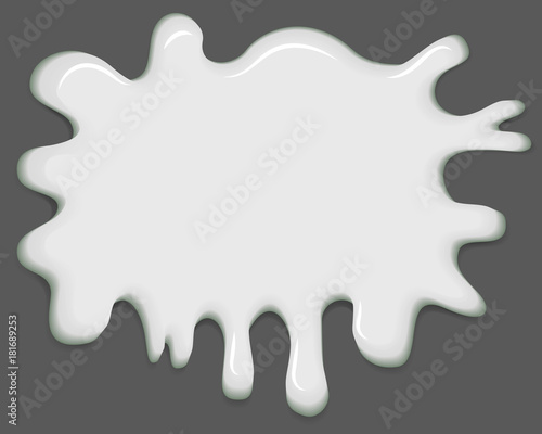 Vector blot of white paint or glue