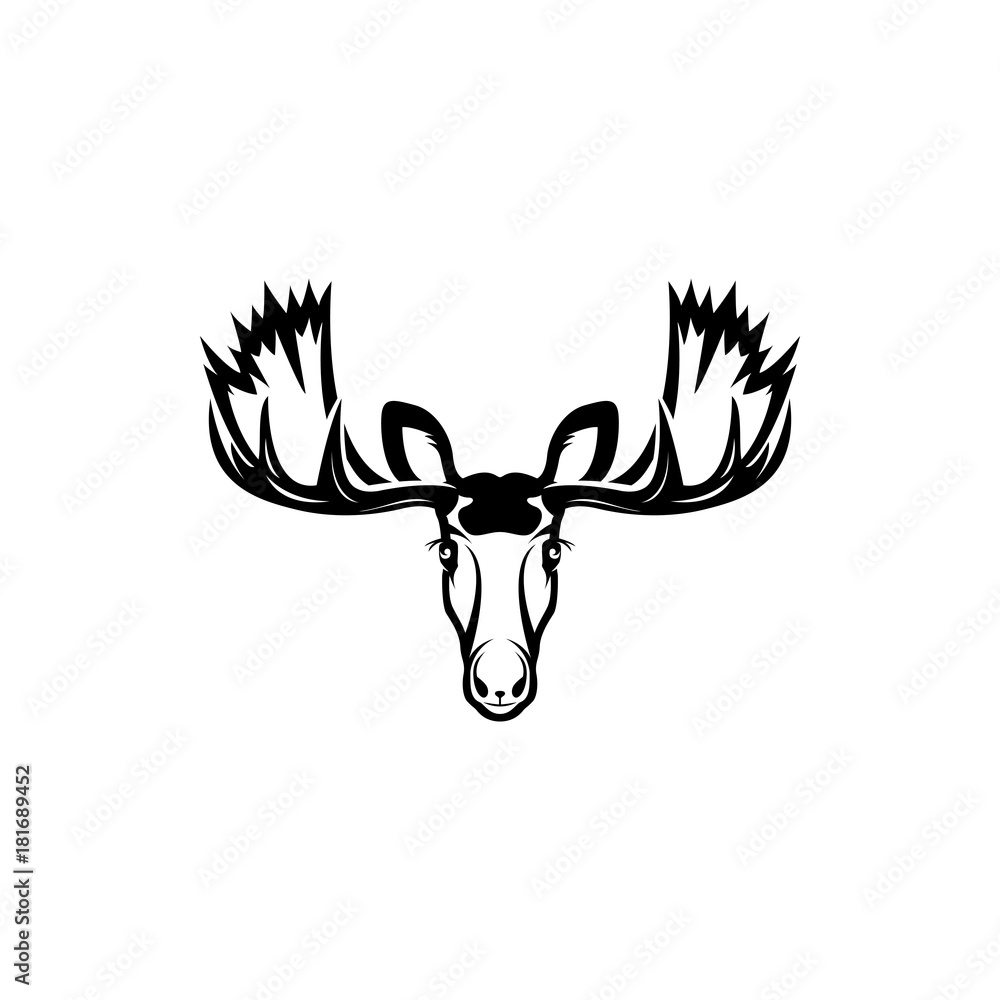 Fototapeta premium vector moose head