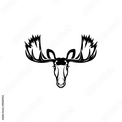 vector moose head