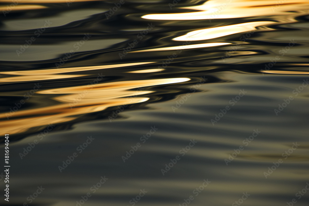 Abstract image created by waves on the water - obrazy, fototapety, plakaty 