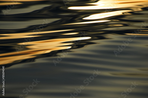Abstract image created by waves on the water