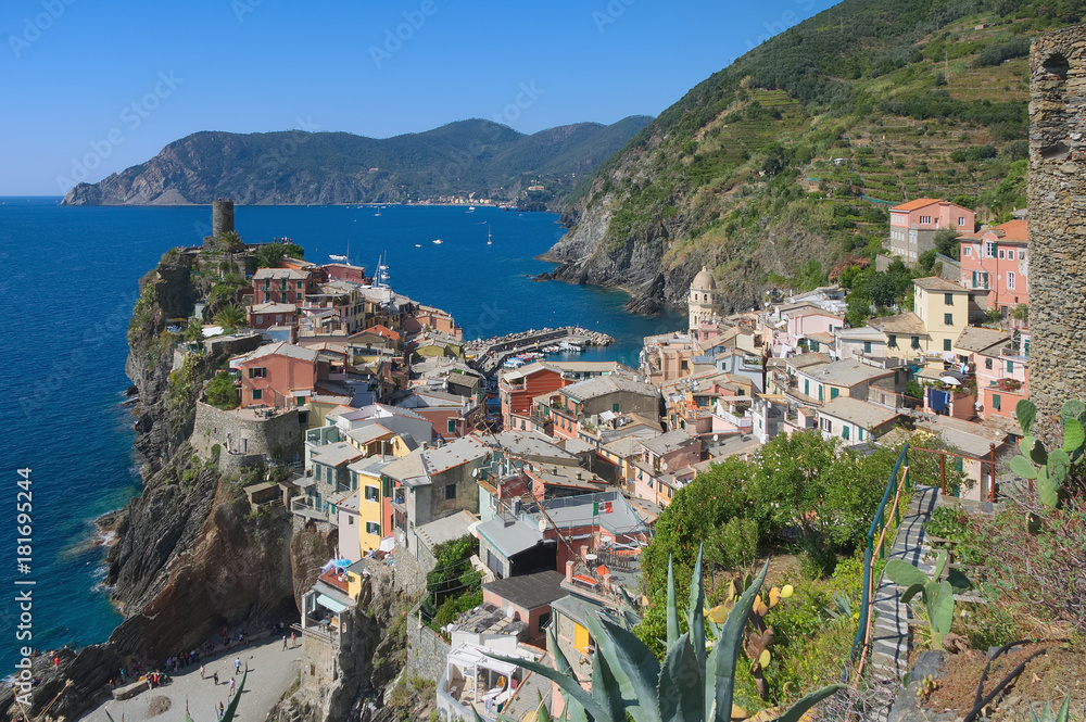 Vernazza ( Cinque Terre ) - Ligurian sea - Italy