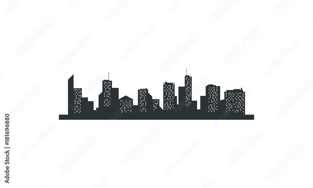 Modern city logo
