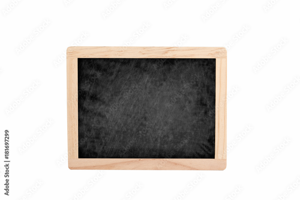 empty chalkboard with copyspace on white background. empty chalkboard with copyspace on white background.