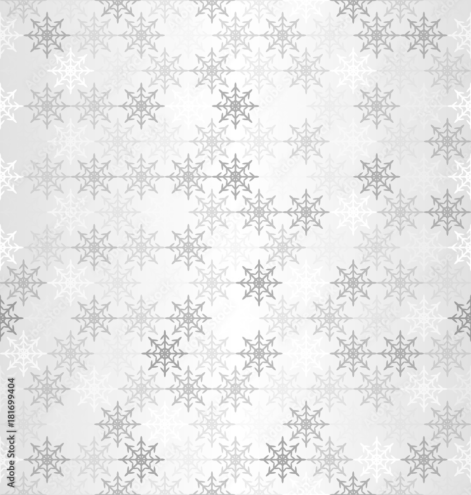 Gradient snowflake pattern. Seamless vector winter background Gradient snowflake pattern. Seamless vector winter background