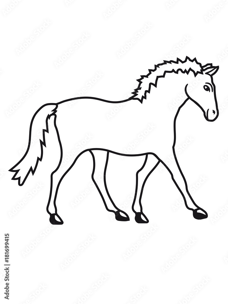 laufen gehen pferd pony reiten schnell pferdchen klein spaß schnell comic cartoon reiter schön süß niedlich