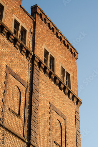 Photography Red brick industrial building