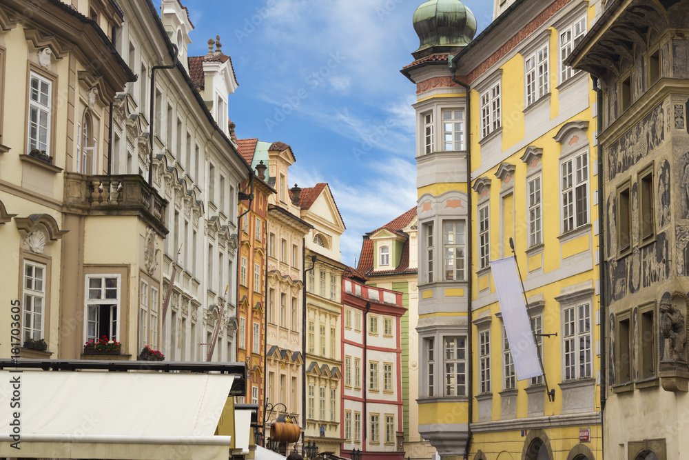 Street at the center of Prague