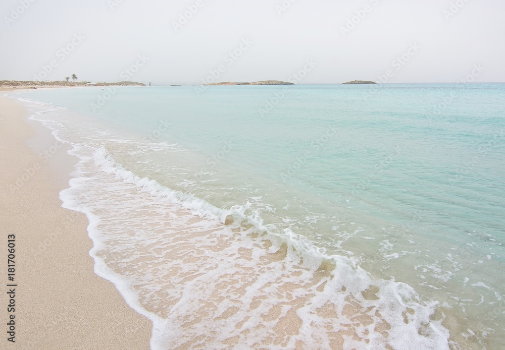 Dreamy soft paradise beach