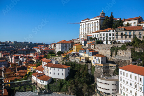 View of the old Porto downtown, Portugal.
