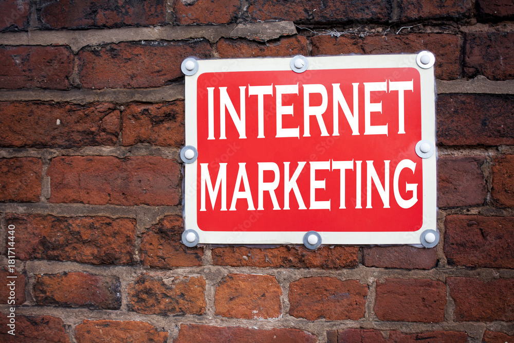 Hand writing text caption inspiration showing Internet Marketing concept meaning Technology Strategy Design written on old announcement road sign with background and copy space Hand writing text caption inspiration showing Internet Marketing concept meaning Technology Strategy Design written on old announcement road sign with background and copy space