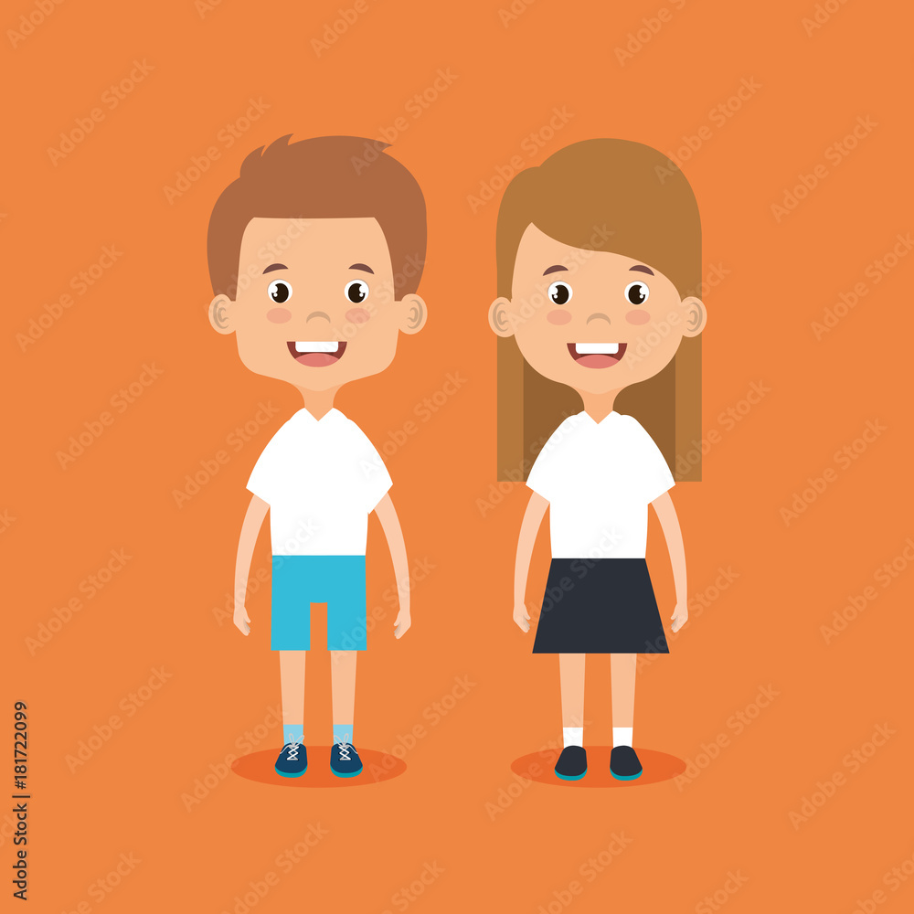 little students avatars characters vector illustration design little students avatars characters vector illustration design