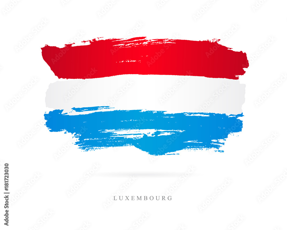 Flag of Luxembourg. Abstract concept Flag of Luxembourg. Abstract concept