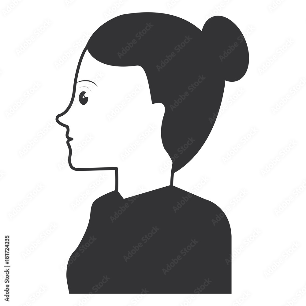 businesswoman profile avatar character vector illustration design businesswoman profile avatar character vector illustration design