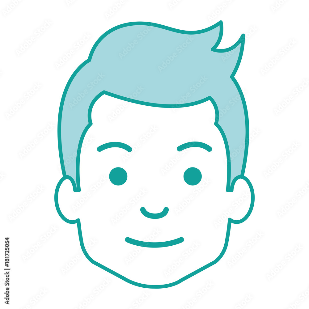 young man head avatar character vector illustration design young man head avatar character vector illustration design