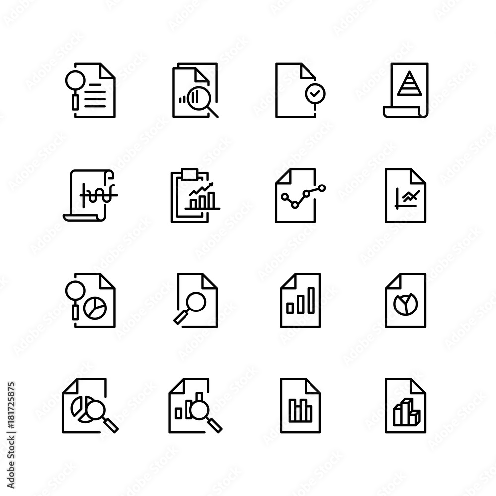 Document analytic icon