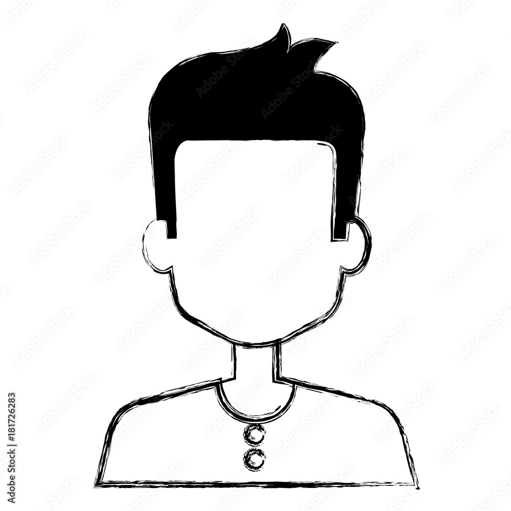 young man avatar character vector illustration design young man avatar character vector illustration design