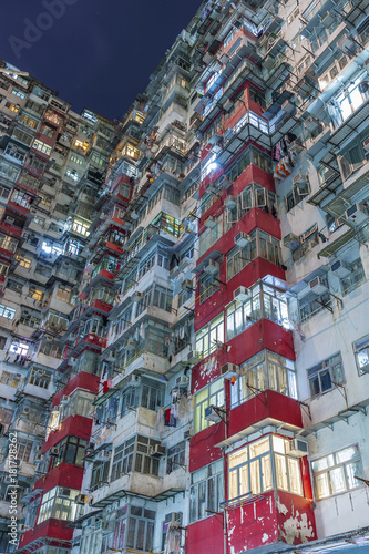 Old apartment building in Hong Kong