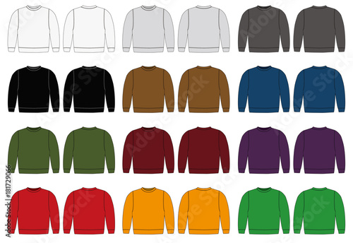 Illustration of sweat shirt / color variations